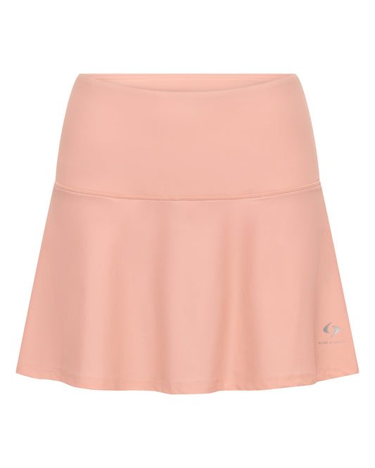 Coral Premium Longer Style Skirt with Leaf Patterned Undershorts