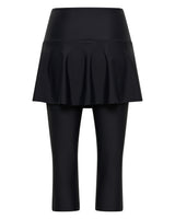 Limited Edition- Black Premium Longer Skirt with 3/4 leggings and reverse ball pocket