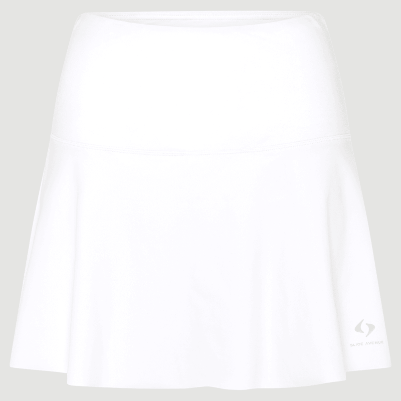 White Premium Longer Skirt - Slice Avenue