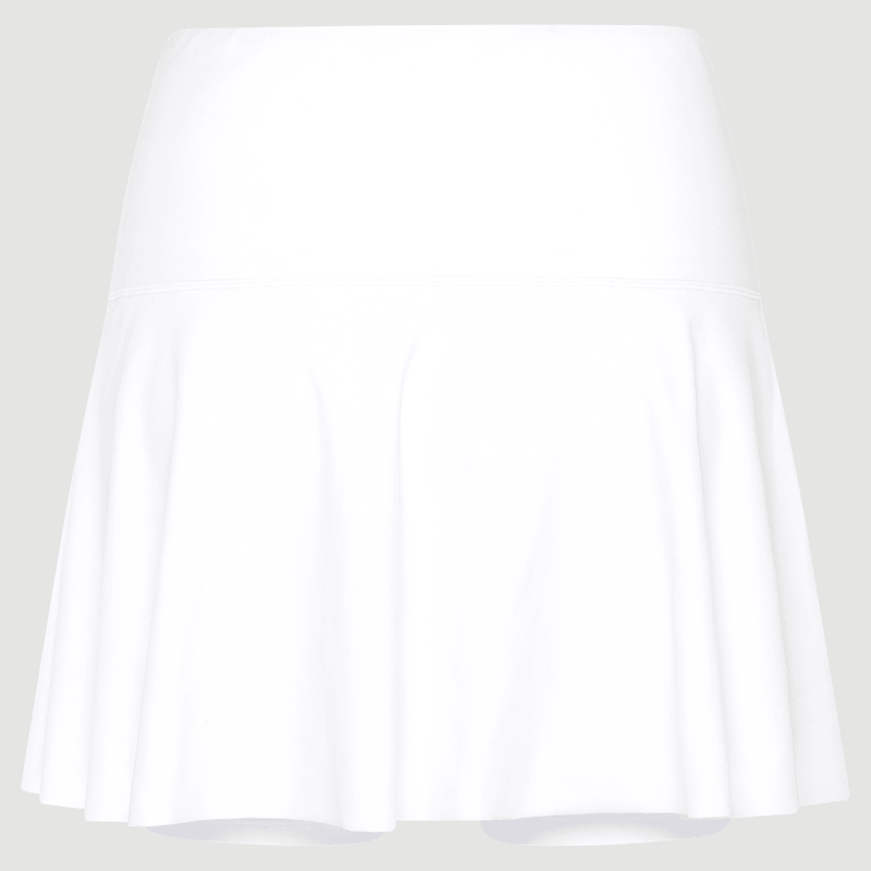 White Premium Longer Skirt - Slice Avenue