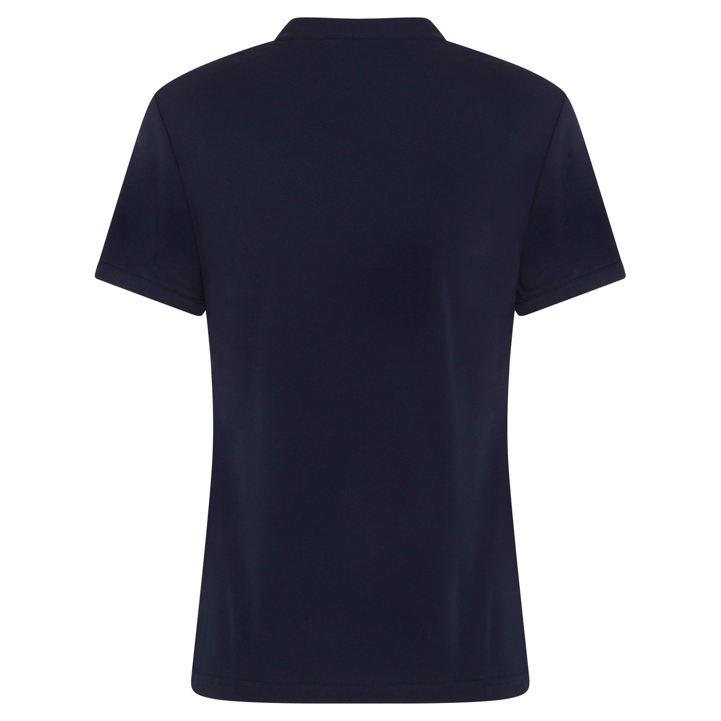 Women's Short Sleeve Collared Top - Navy