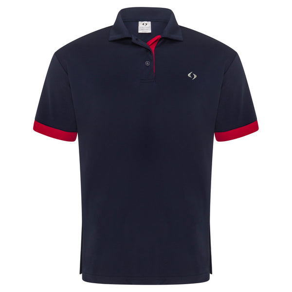 Unisex Polo - Navy / Red