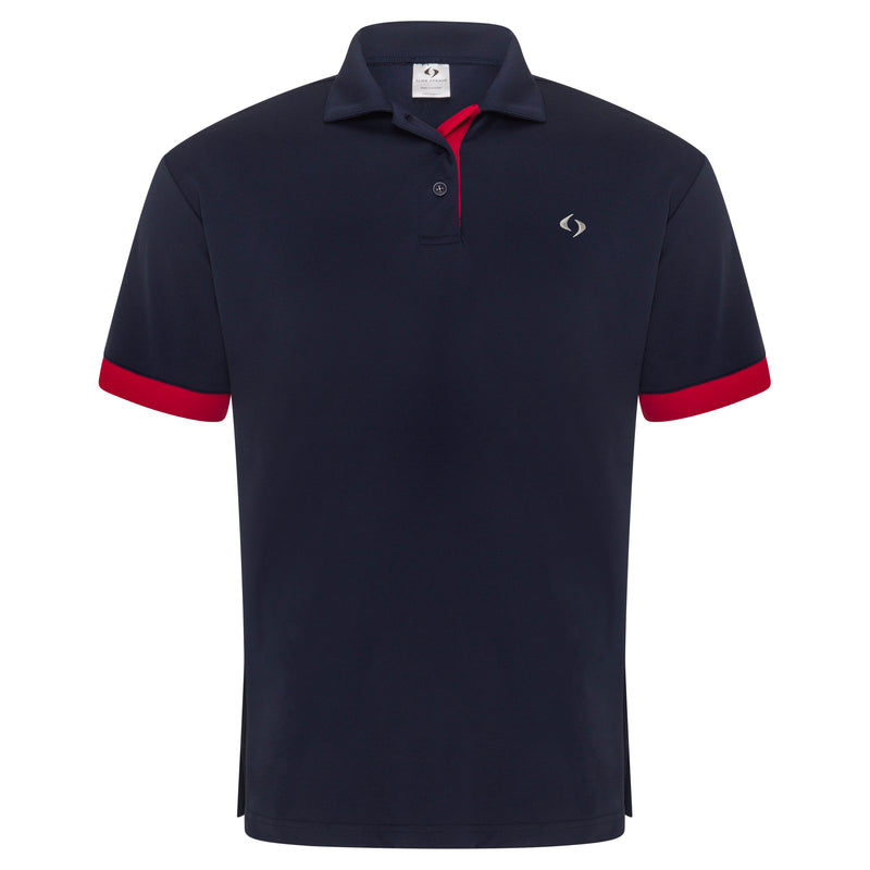 Unisex Polo - Navy / Red