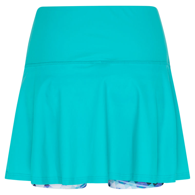 Mint Premium Longer Skirt with Patterned Undershort