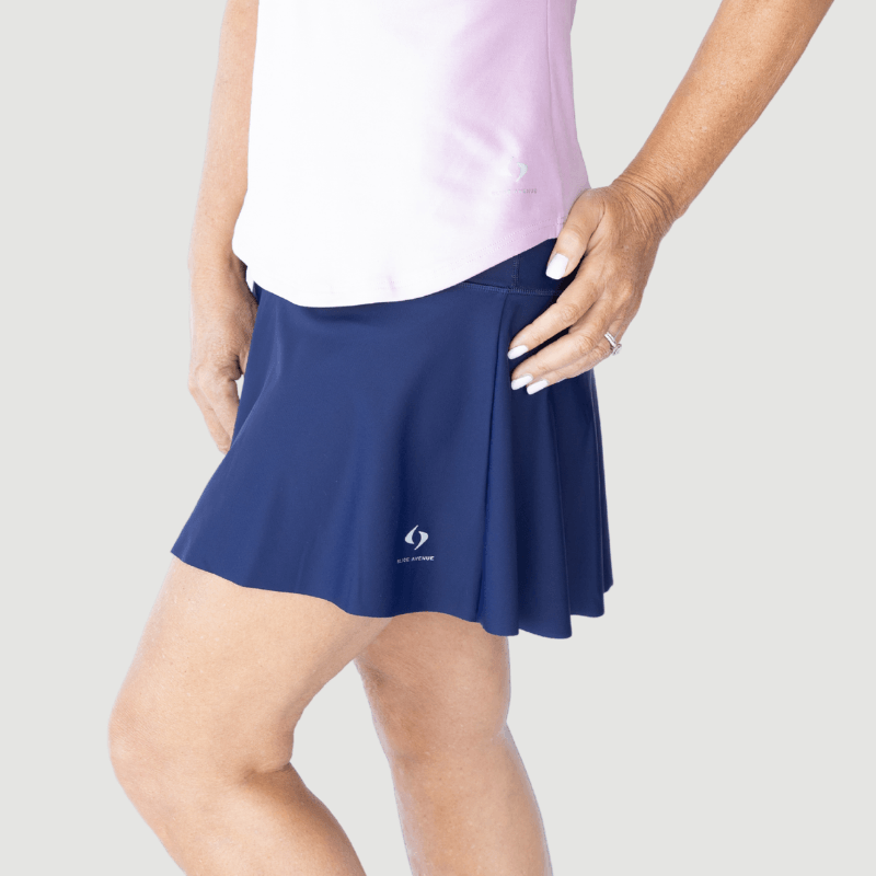 Navy Premium Longer Skirt - Slice Avenue